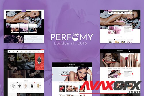 Perfomy - Perfume / Jewelry / Accessories PSD Template 16724848