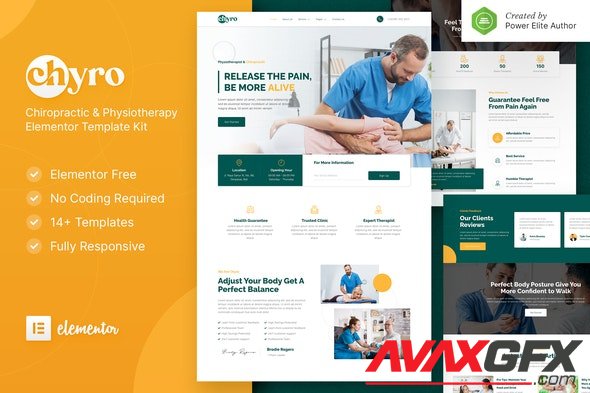 ThemeForest - Chyro v1.0.0 - Chiropractic & Physiotherapy Elementor Template Kit - 32296621