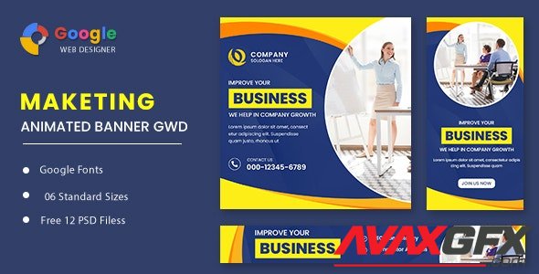 CodeCanyon - Business Maketing Animated Banner GWD v1.0 - 32301281