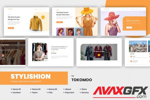 ThemeForest - Stylishion v1.0.2 - Fashion Store Elementor Template Kit - 26296373