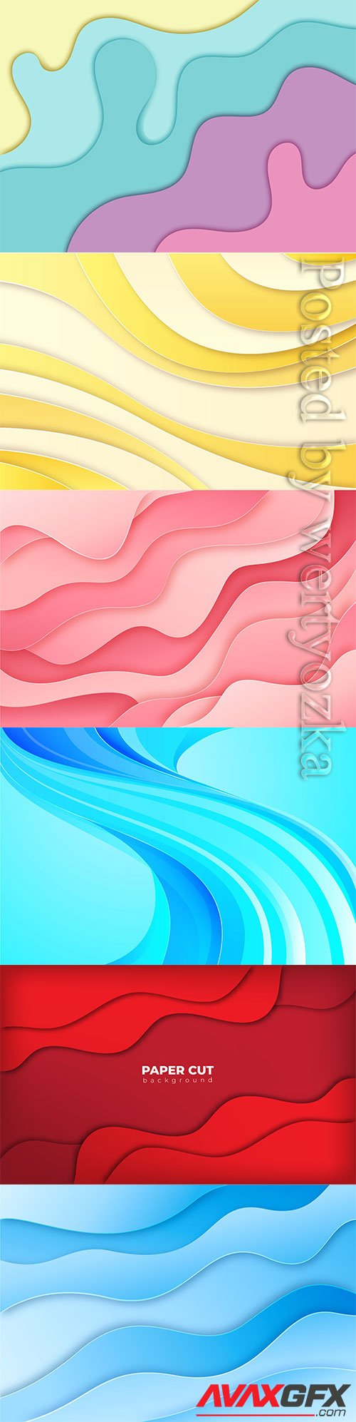 Abstract backgrounds with lines and waves design in vector