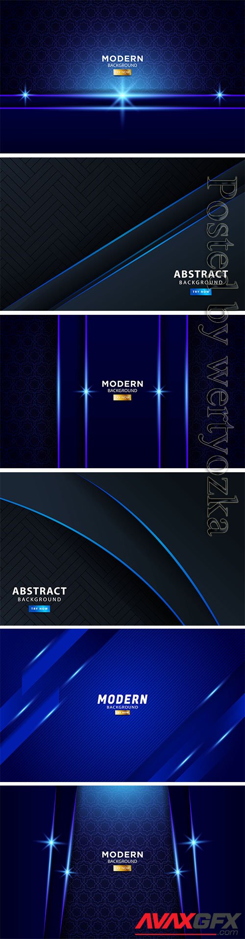 Abstract background with blue light