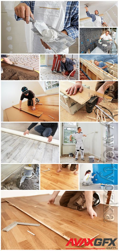 Apartment or house renovation stock photo