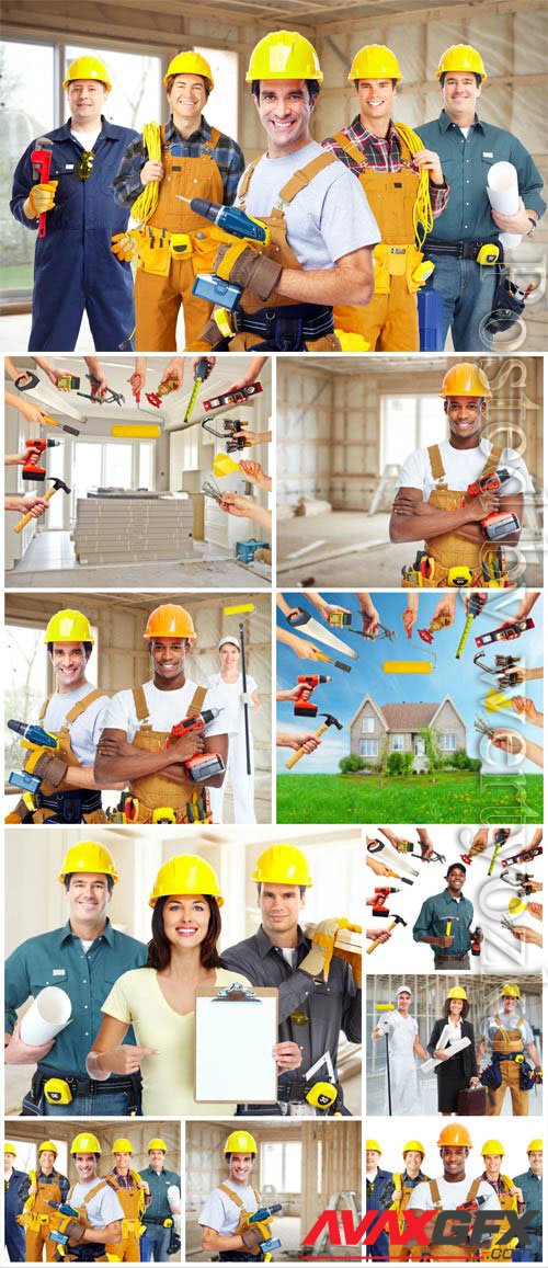House and construction concept stock photo