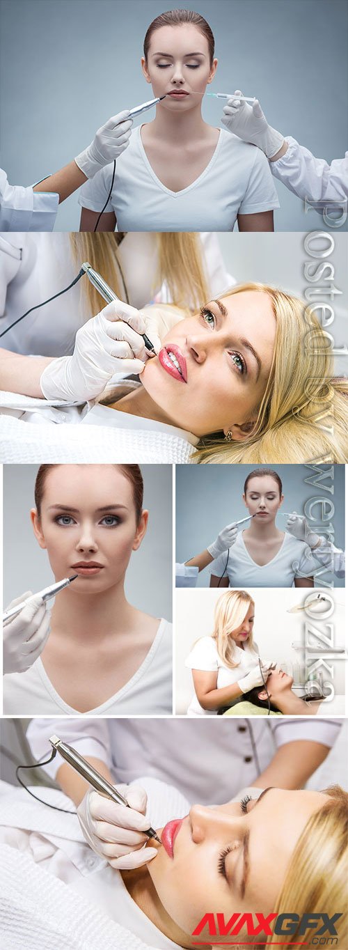Cosmetology procedures stock photo