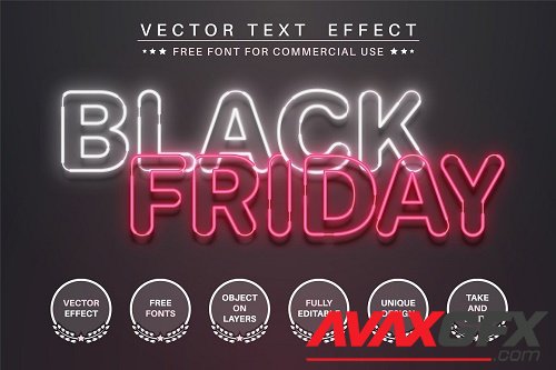 Black Friday - editable text effect - 6192832