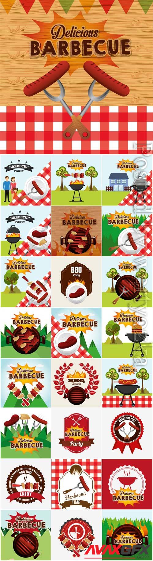 BBQ illustration in vector