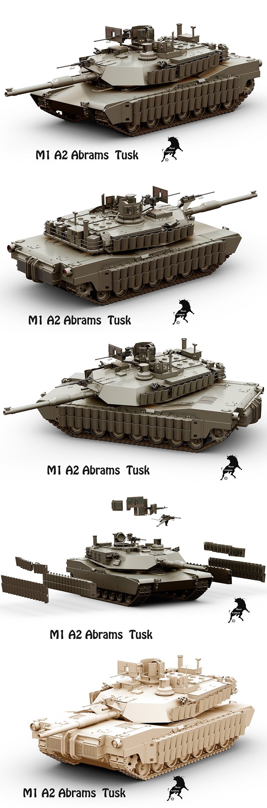 Tank M-1 A2 Abrams Tusk