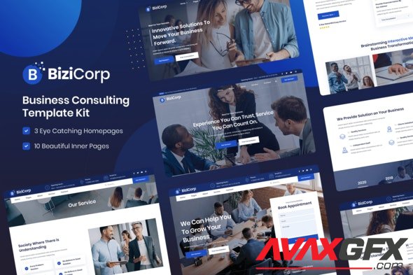 ThemeForest - BiziCorp v1.0.0 - Business Consulting Template Kit - 32382637