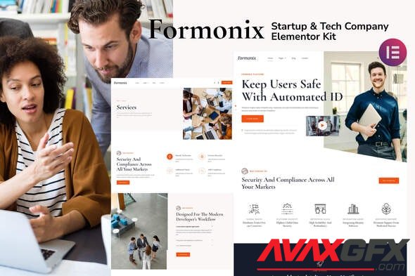 ThemeForest - Formonix v1.0.0 - Startup Tech Company Elementor Template Kit - 32401625