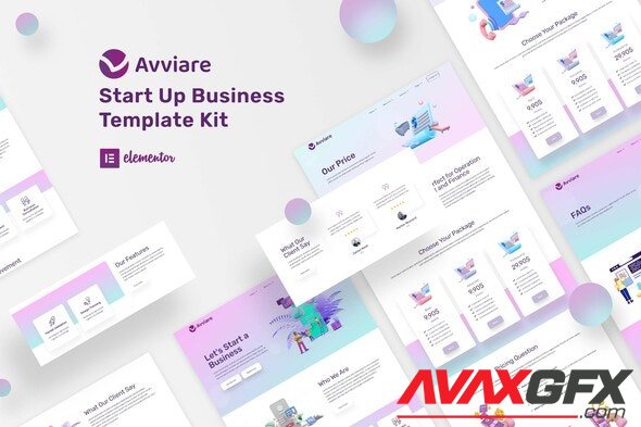 ThemeForest - Avviare v1.3.0 - Start Up Business Elementor Template Kit - 32381477