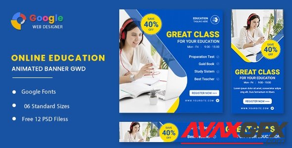 CodeCanyon - Business Course Animated Banner GWD v1.0 - 32503099