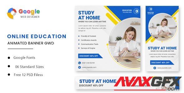 CodeCanyon - Education Online Animated Banner GWD v1.0 - 32502955