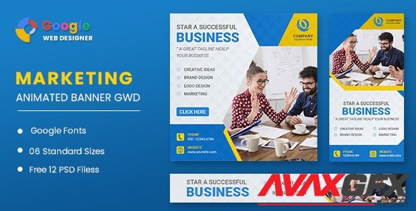 CodeCanyon - Business Marketing Animated Banner Google Web Designer v1.0 - 32401950