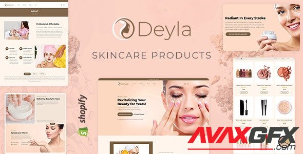 ThemeForest - Deyla v1.0 - Skincare Cosmetics Shopify Theme (Update: 19 January 21) - 28890781