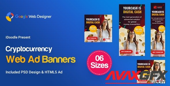 CodeCanyon - C79 - Cryptocurrency Banners HTML5 Ad (GWD & PSD) v1.0 - 24020637
