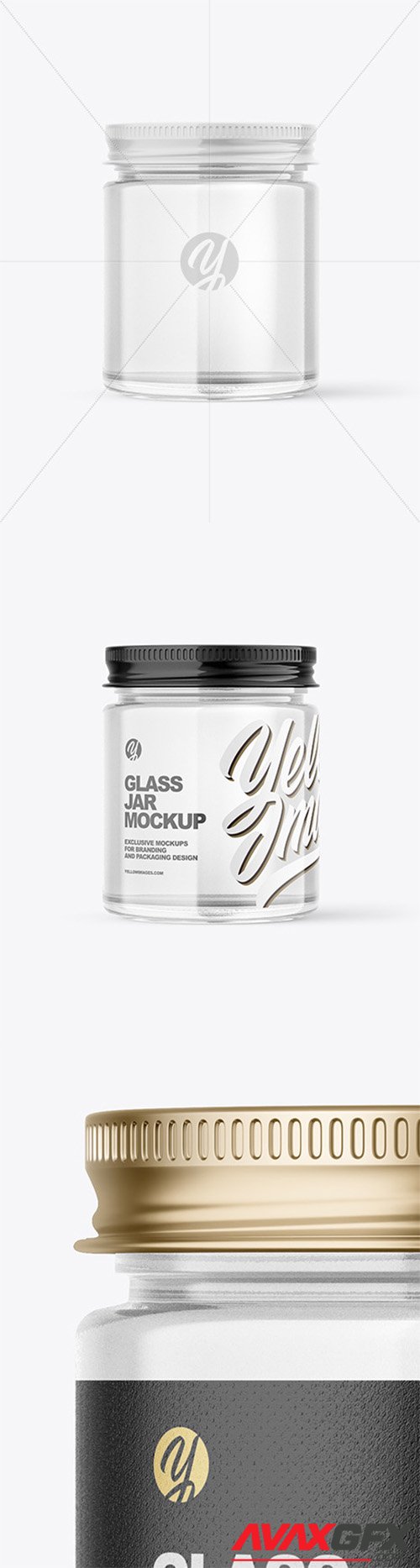 Clear Glass Jar Mockup 79897