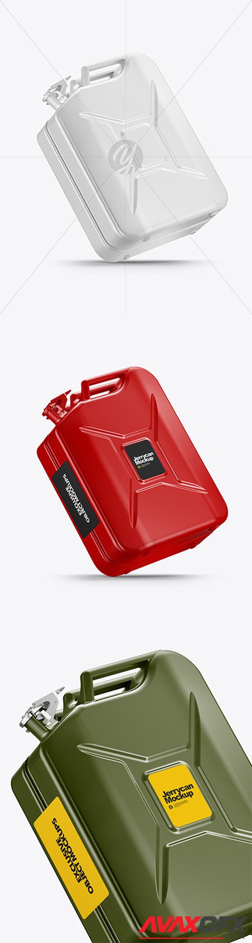 Fuel Jerrycan Mockup - Half Side View 80156
