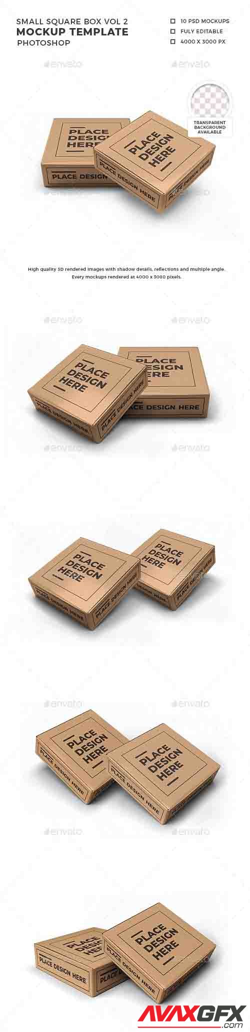 Small Square Box Mockup Template Vol 2 - 32570172