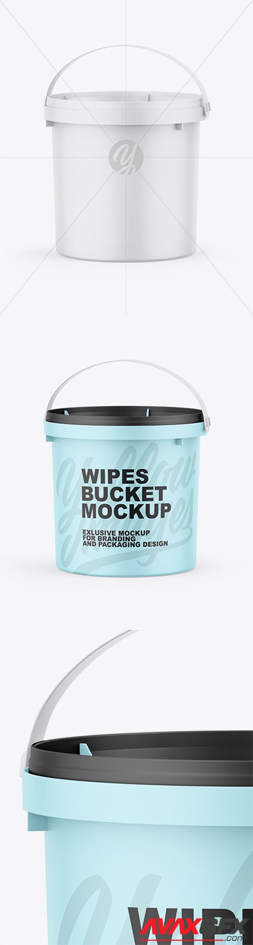 Matte Wipes Bucket Mockup 80570