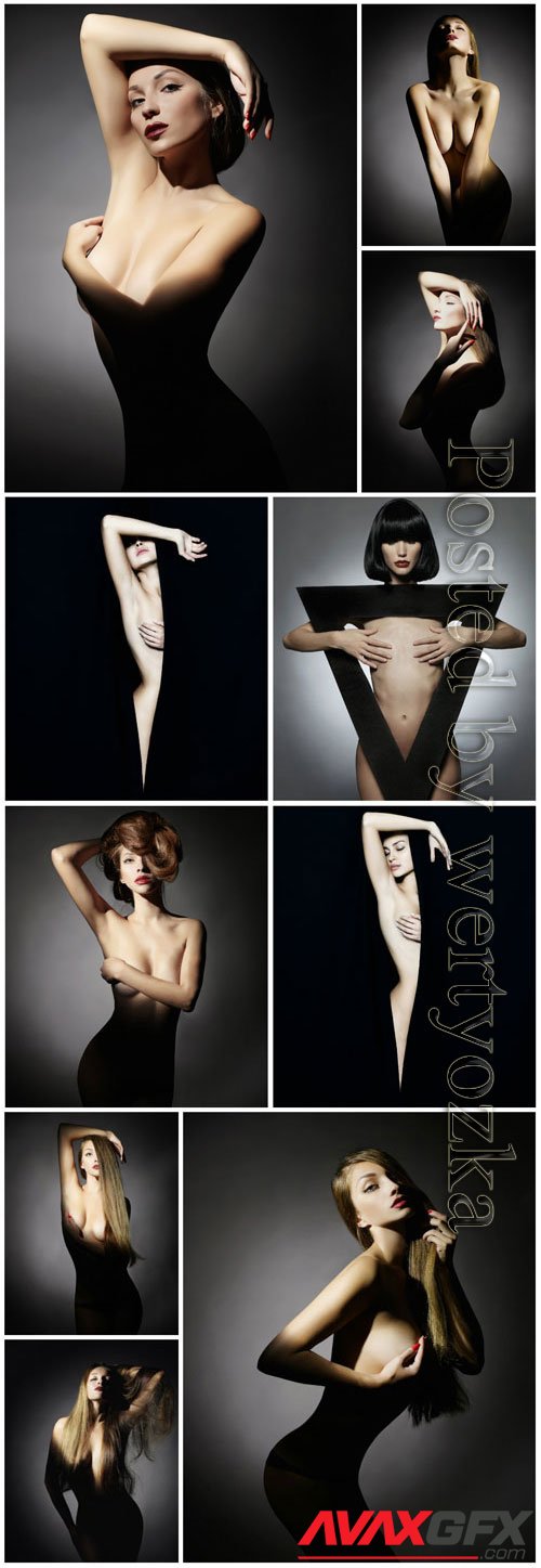 Luxury women in lingerie posing stock photo vol 12