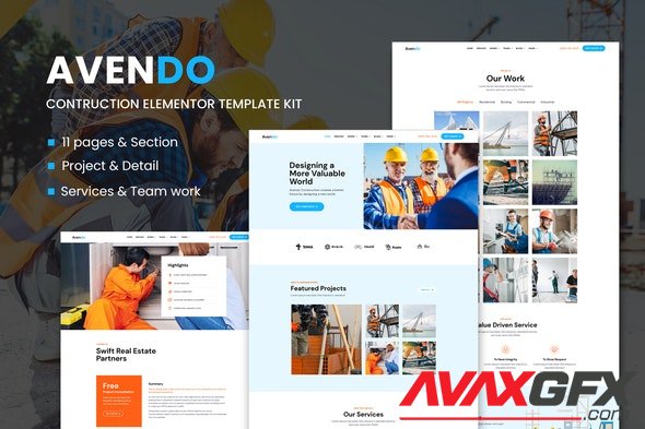 ThemeForest - Avendo v1.0.0 - Construction Elementor Template Kit - 32037880