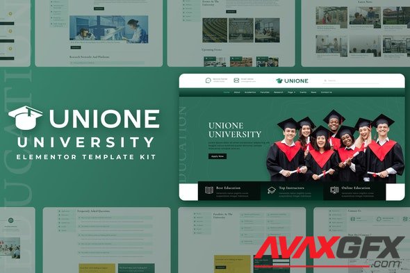 ThemeForest - Unione v1.0.0 - University Elementor Template Kit - 32395794