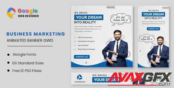 CodeCanyon - Business Marketing Animated Banner GWD v1.0 - 32587808