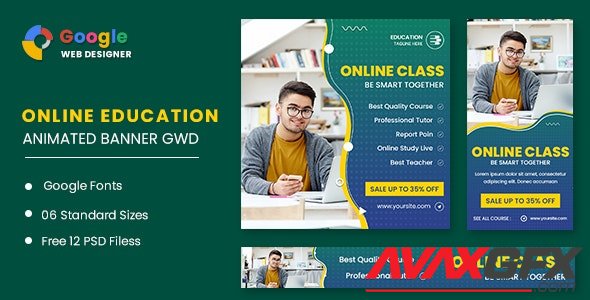 CodeCanyon - Online Class Animated Banner GWD v1.0 - 32553169