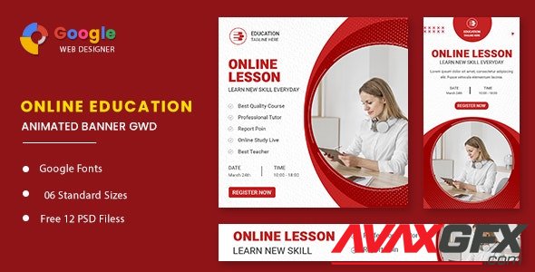 CodeCanyon - Education Online Animated Banner GWD v1.0 - 32518441