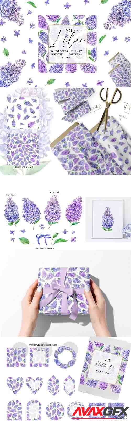 Watercolor Lilac - 1333820