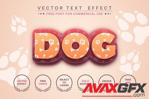 Big Dog - editable text effect - 6226825