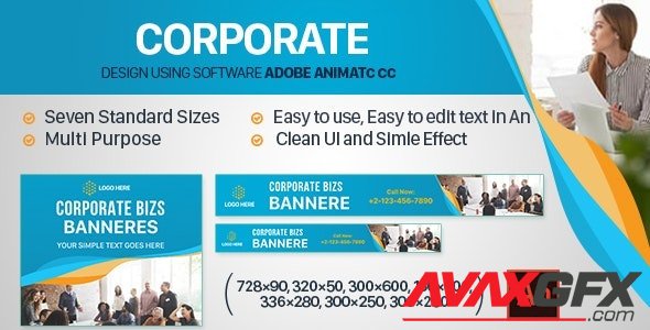 CodeCanyon - Corporate Banners Ad HTML5 (Animate CC) v1.0 - 32567990