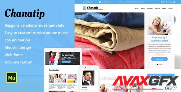 ThemeForest - Chanatip v1.0 - Responsive Dry Cleaning & Laundry Service - 21230748