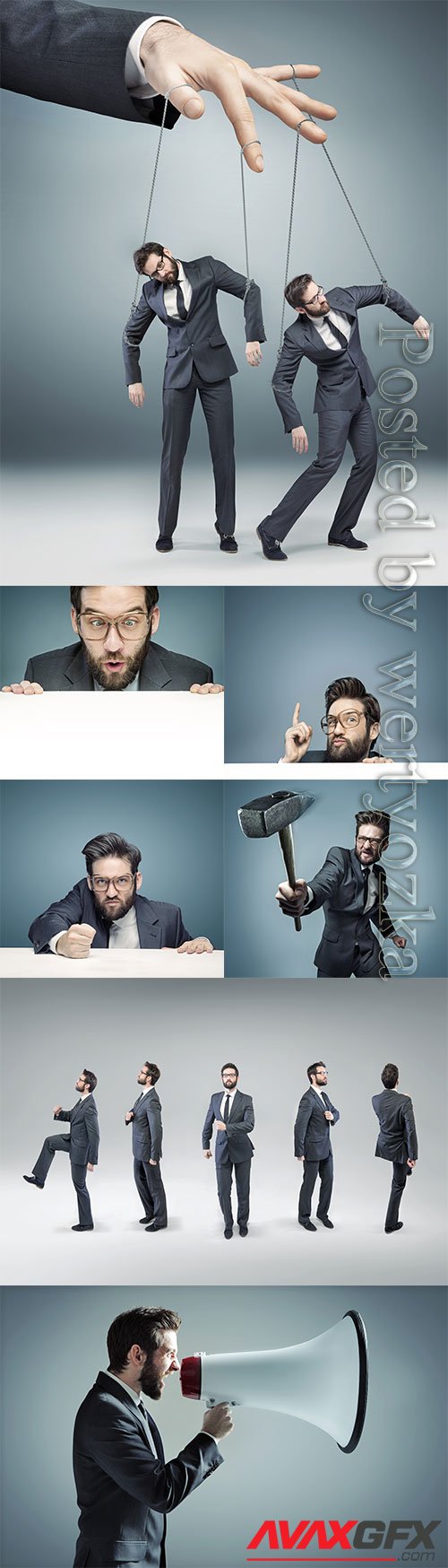 Emotions men creative stock photo