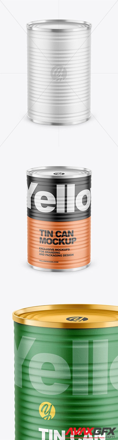 Tin Can with Paper Finish Mockup 80594