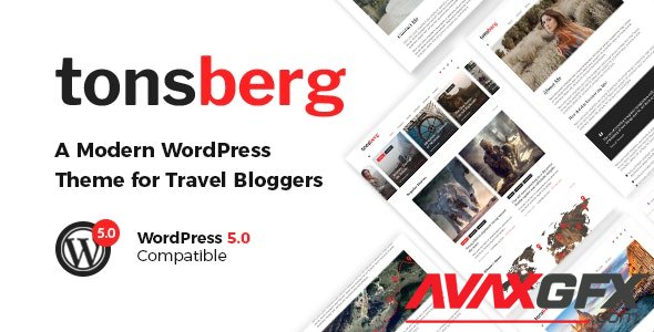 ThemeForest - Tonsberg v1.3 - A Modern WordPress Theme for Travel Bloggers - 22956137
