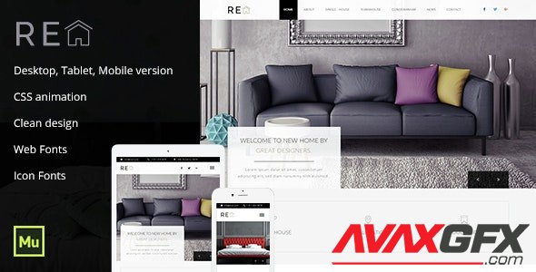 ThemeForest - Real Estate v1.0 - Muse Template - 14442296