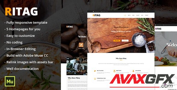 ThemeForest - Ritag v1.0 - Responsive Food & Restaurant Template (Update: 26 April 16) - 15790365