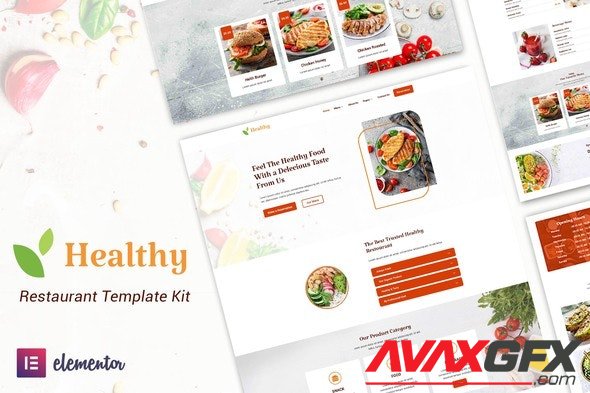 ThemeForest - Healthy v1.0.2 - Restaurant Elementor Template Kit - 30485179