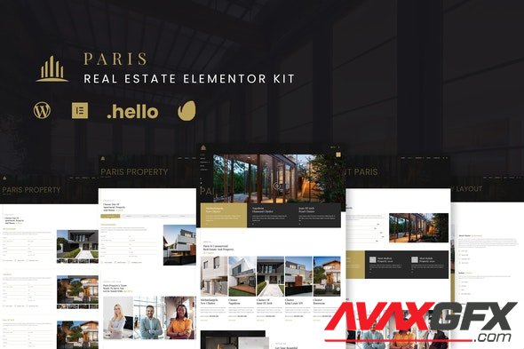 ThemeForest - Paris v1.1.0 - Real Estate Elementor Template Kit - 30954137