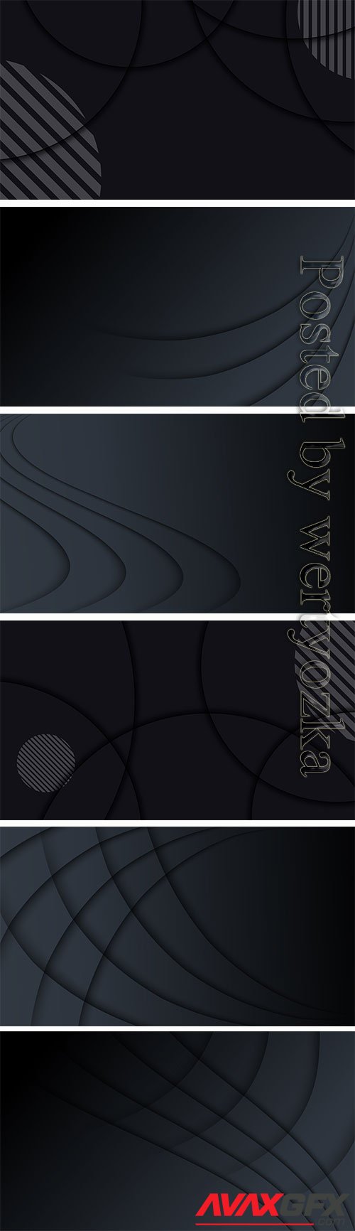 Modern abstract black vector background for presentatio