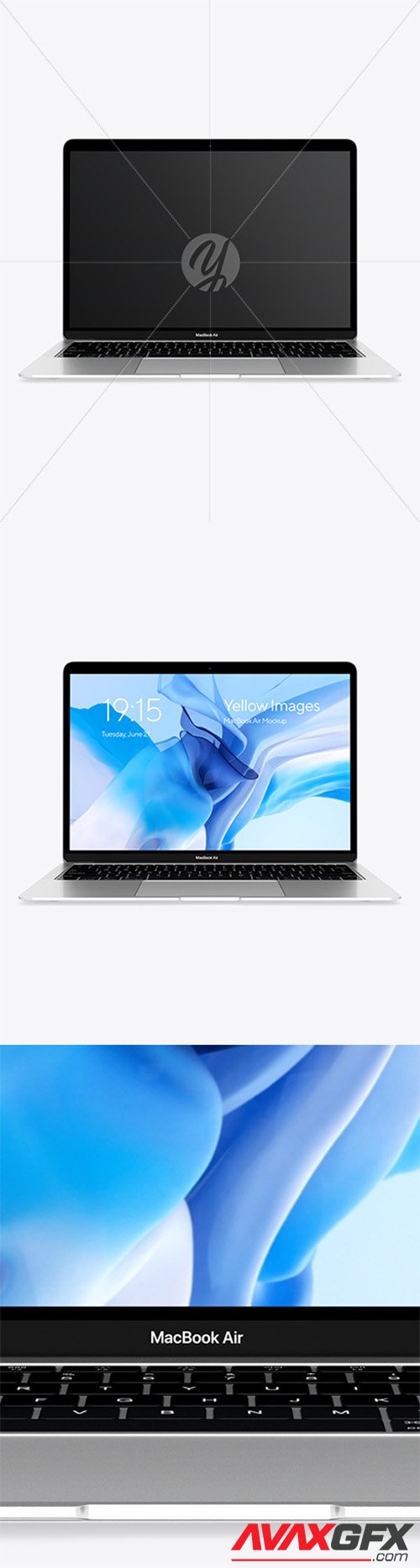 MacBook Air Silver Mockup 80688