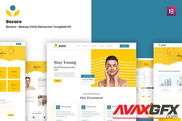 ThemeForest - Becare v3.0.11 - Beauty Clinic Elementor Template Kit - 31559472