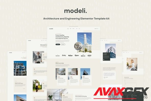ThemeForest - Modeli v1.0.0 - Architecture & Engineering Elementor Template kit - 32620020