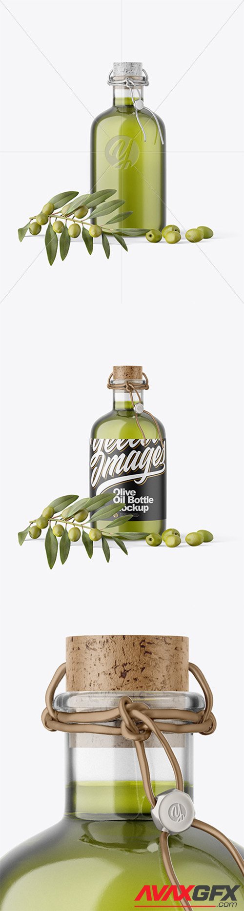 Glass Olive Oil Bottle Mockup 66003