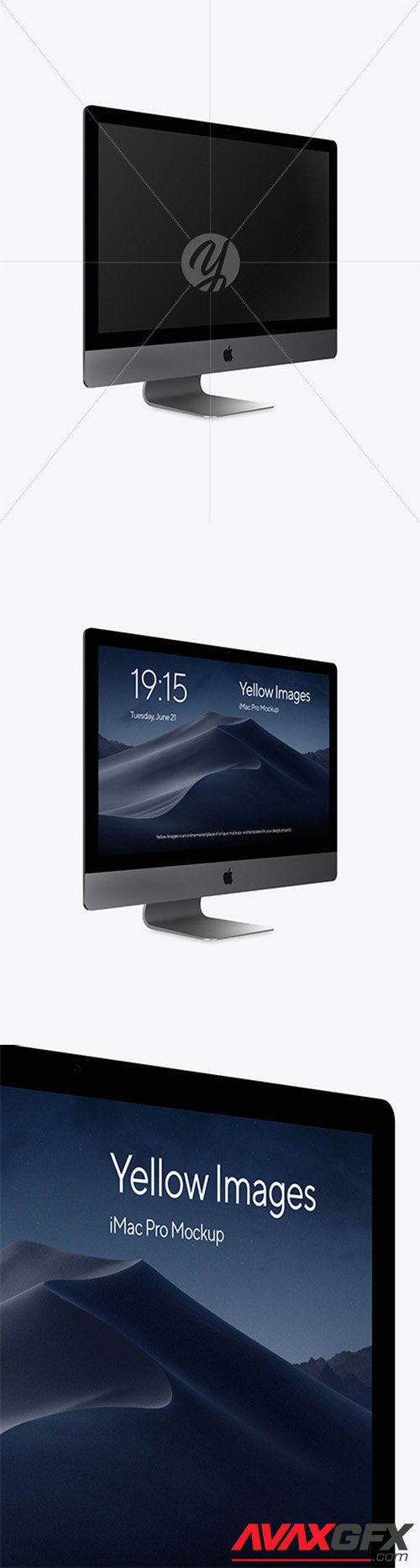iMac Pro Space Gray Mockup 78987
