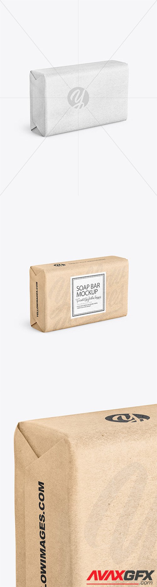 Kraft Paper Soap Bar Package Mockup 80773