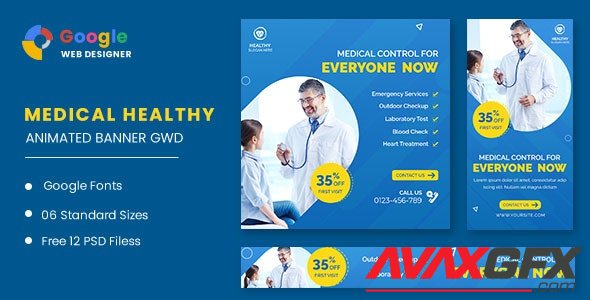 CodeCanyon - Medical Healthy Care Animated Banner GWD v1.0 - 32687294
