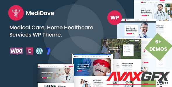 ThemeForest - MediDove v2.1.0 - Medical Care, Home Healthcare Service WP Theme + RTL - 24019196